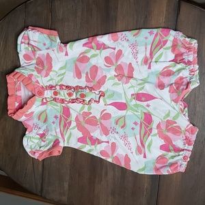Ruffle Butts Sweet Stems Bubble Romper Sz 6-12M